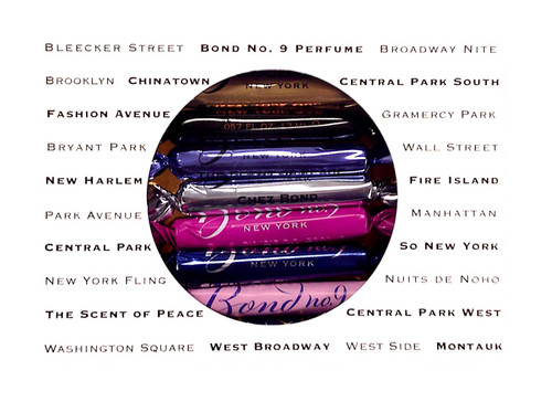 BOND NO. 9 0.057 OZ EDP  X 9 PCS MINI SET: BLEECKER STREET + BOND NO.9 PERFUME + NEW YORK OUD + THE SCENT OF PEACE + CHEZ BOND + CENTRAL PARK SOUTH + THE SCENT OF PEACE FOR MEN + CENTRAL PARK WEST + QUEENS