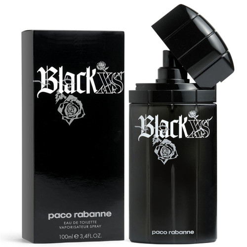 PACO RABANNE BLACK XS 3.4 EAU DE TOILETTE SPRAY FOR MEN (TALL BOTTLE) PACO RABANNE BLACK XS 3.4 EAU DE TOILETTE SPRAY FOR MEN (TALL BOTTLE)
