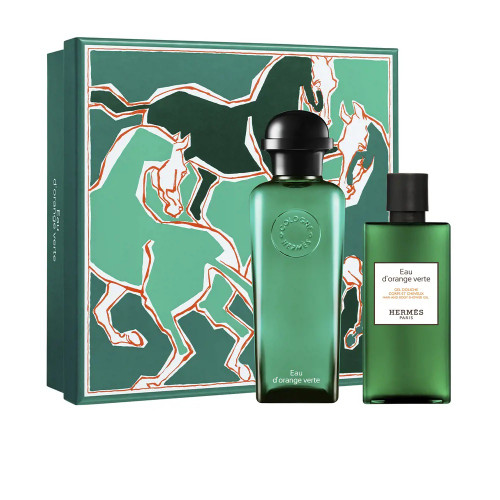HERMES EAU D'ORANGE VERTE 2 PCS GIFT SET: 3.4 EAU DE COLOGNE + 2.7 SHOWER GEL