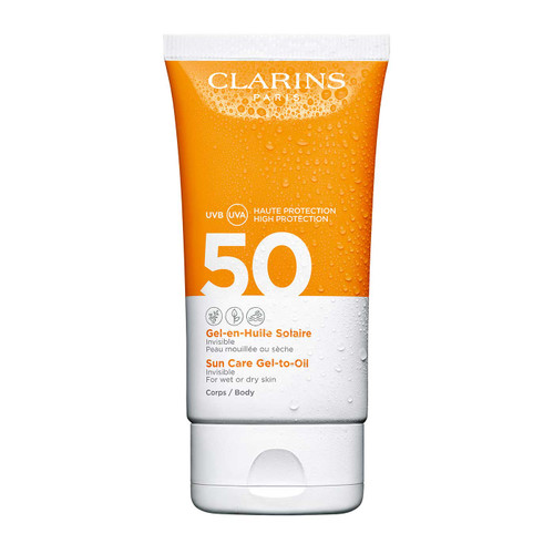 CLARINS SUN CARE FOR BODY GEL TO OIL SPF 50 5 OZ