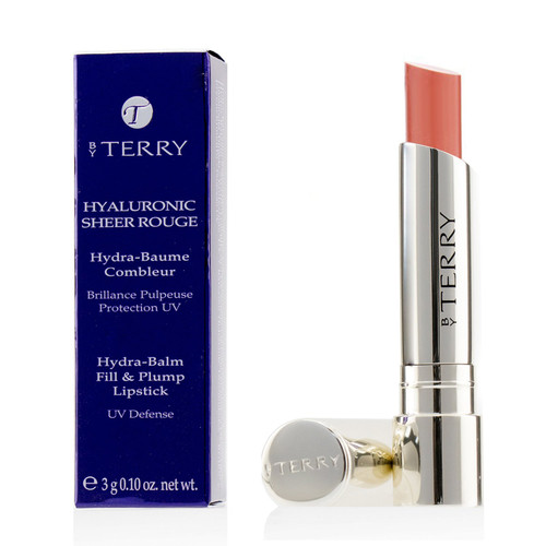 BY TERRY HYALURONIC SHEER ROUGE 0.1 HYDRA-BALM FILL & PLUMP LIPSTICK #01 NUDISSIMO