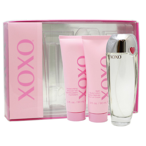 XOXO 3 PCS SET: 3.4 EDP SP + 3 OZ B/L + 3 OZ S/G