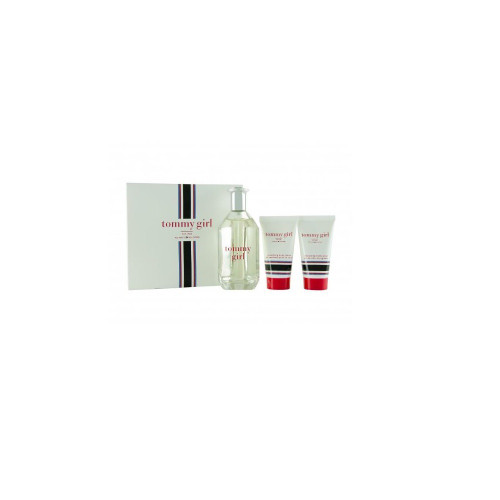 TOMMY GIRL 3 PCS SET: 3.4 EDT SP + 1.7 BODY WASH + 1.7 BODY LOTION