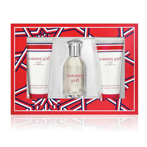 TOMMY GIRL 3 PCS SET: 1 OZ EAU DE TOILETTE SPRAY + 2.5 BODY LOTION + 2.5 SHOWER GEL