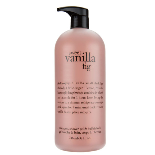 PHILOSOPHY SWEET VANILLA FIG 32 OZ SHAMPOO, SHOWER GEL & BUBBLE BATH