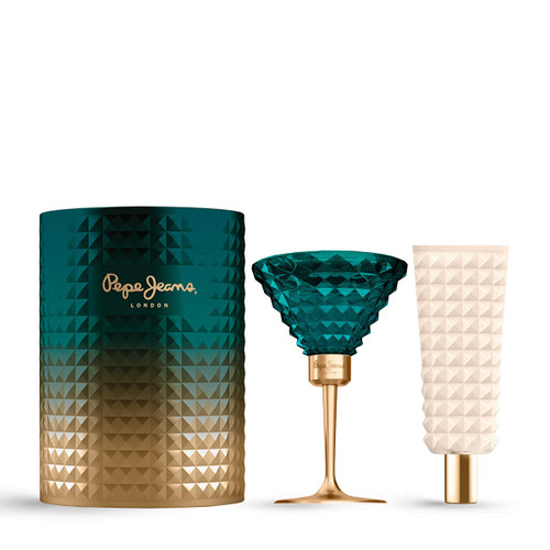 PEPE JEANS CELEBRATE 2 PCS SET FOR WOMEN: 2.7 EAU DE PARFUM SPRAY + 2.7 BODY LOTION PEPE JEANS CELEBRATE 2 PCS SET FOR WOMEN: 2.7 EAU DE PARFUM SPRAY + 2.7 BODY LOTION