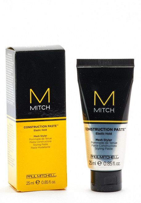 PAUL MITCHELL M MITCH CONSTRUCTION PASTE ELASTIC HOLD MESH STYLER 0.85 OZ