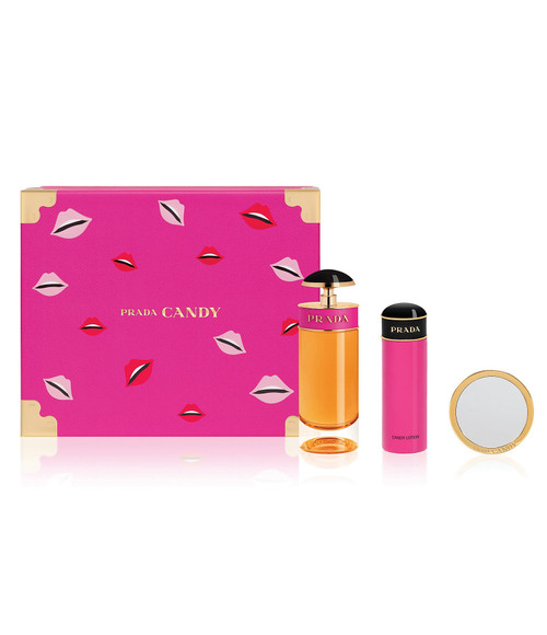 PRADA CANDY 3 PCS SET: 2.7 EAU DE PARFUM SPRAY + 2.5 BODY LOTION +