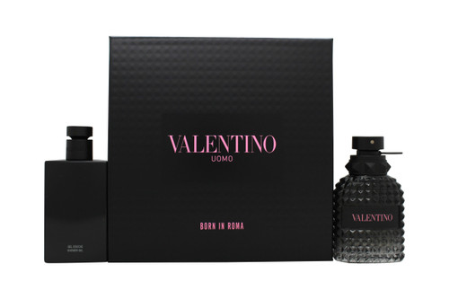 VALENTINO UOMO BORN IN ROMA 2 PCS SET: 1.7 EAU DE TOILETTE + 3.4 SHOWER GEL