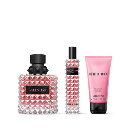 VALENTINO DONNA BORN IN ROMA 3 PCS SET FOR WOMEN: 3.4 EAU DE