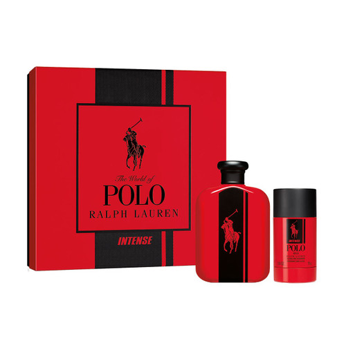 POLO RED INTENSE 2 PCS SET: 4.2 EDP SP + 2.6 DEODORANT STICK