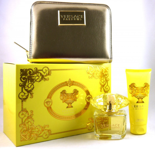 VERSACE YELLOW DIAMOND 3 PCS SET: 3 OZ EDP SP