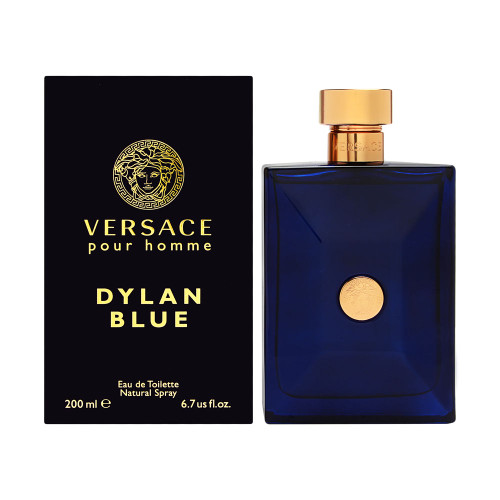 VERSACE DYLAN BLUE 6.7 EAU DE TOILETTE SPRAY FOR MEN VERSACE DYLAN BLUE 6.7 EAU DE TOILETTE SPRAY FOR MEN