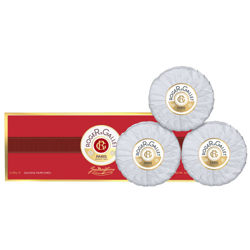 ROGER & GALLET JEAN MARIE FARINA 3 X 3.5 PERFUMED SOAP SET