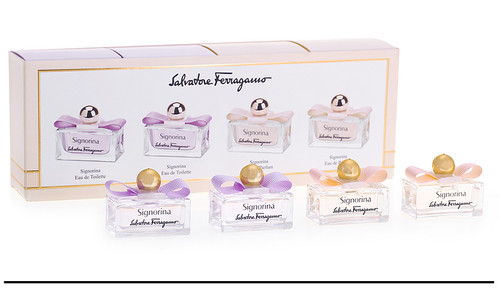 SALVATORE FERRAGAMO SIGNORINA 4 PCS MINI SET: 2*5 ML EDP + 28 5 ML EDT