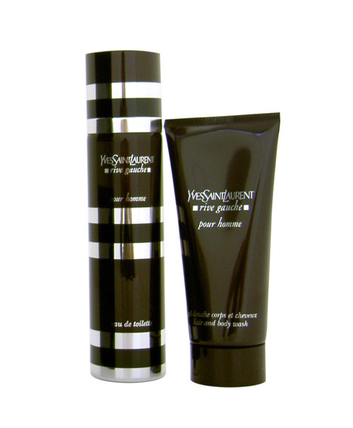 RIVE GAUCHE YSL 2 PCS SET FOR MEN: 4.2 EDT SP + 3.4 HAIR AND BODY WASH