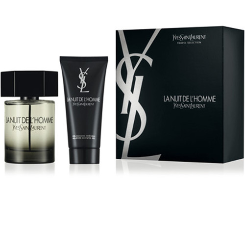 YSL LA NUIT L'HOMME 2 PCS SET: 3.4 EAU DE TOILETTE SPRAY + 3.4 SHOWER GEL