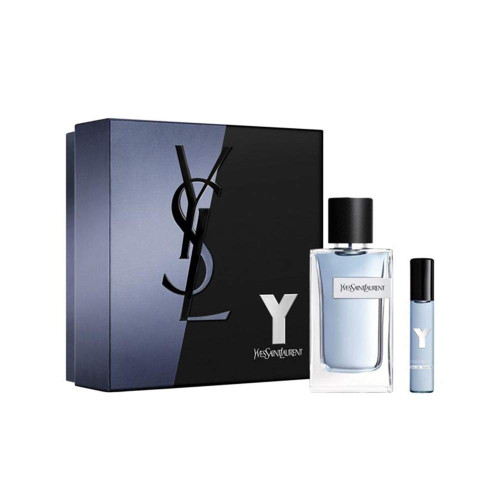 Y BY YSL 2 PCS SET: 2 OZ EAU DE TOILETTE SPRAY+ 0.33 EAU DE TOILETTE SPRAY (HARD BOX)