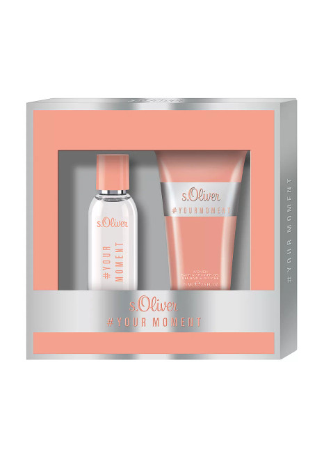 S.OLIVER #YOURMOMENT 2 PCS SET FOR WOMEN: 1 OZ EAU DE TOILETTE + 2.5 SHOWER GEL