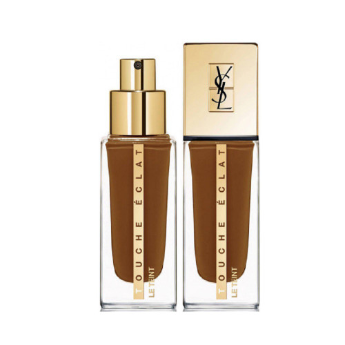 YVES SAINT LAURENT TOUCHE ECLAT LE TEINT 0.84 LONG WEAR GLOW FOUNDATION #B90 EBONY