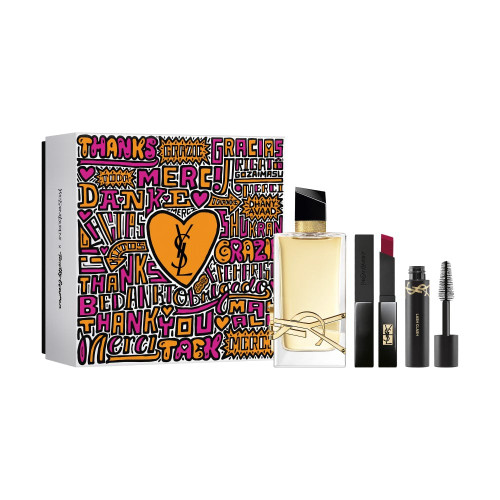 YSL LIBRE 3 PCS SET FOR WOMEN: 3 OZ EAU DE PARFUM + 0.07 LIPSTICK + 0.06 MASCARA