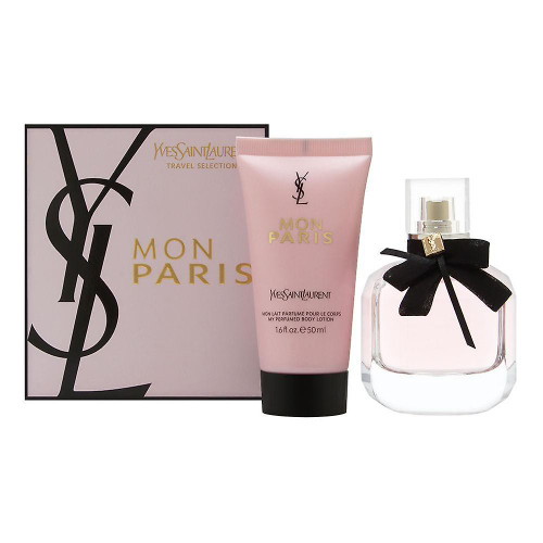 YSL MON PARIS 2 PCS SET: 1.6 EAU DE PARFUM SPRAY + 1.6 BODY LOTION YSL MON PARIS 2 PCS SET: 1.6 EAU DE PARFUM SPRAY + 1.6 BODY LOTION