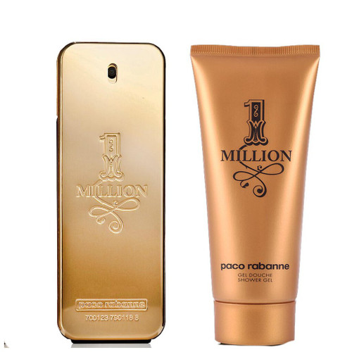 PACO ONE MILLION 2 PCS SET FOR MEN: 3.4 EAU DE TOILETTE + 3.4 SHOWER GEL.