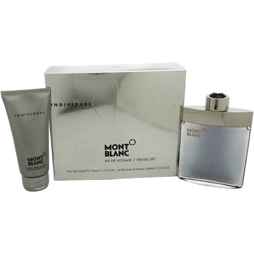 MONT BLANC INDIVIDUEL 2 PCS SET: 2.5  EDT SP + 3.3 AFTER SHAVE BALM