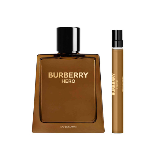 BURBERRY HERO 2 PCS SET FOR MEN: 3.3 EAU DE PARFUM SPRAY + 0.33 EAU DE PARFUM SPRAY BURBERRY HERO 2 PCS SET FOR MEN: 3.3 EAU DE PARFUM SPRAY + 0.33 EAU DE PARFUM SPRAY