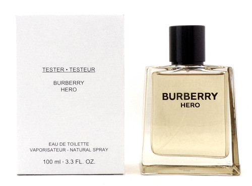 BURBERRY HERO TESTER 3.3 EAU DE TOILETTE SPRAY FOR MEN BURBERRY HERO TESTER 3.3 EAU DE TOILETTE SPRAY FOR MEN