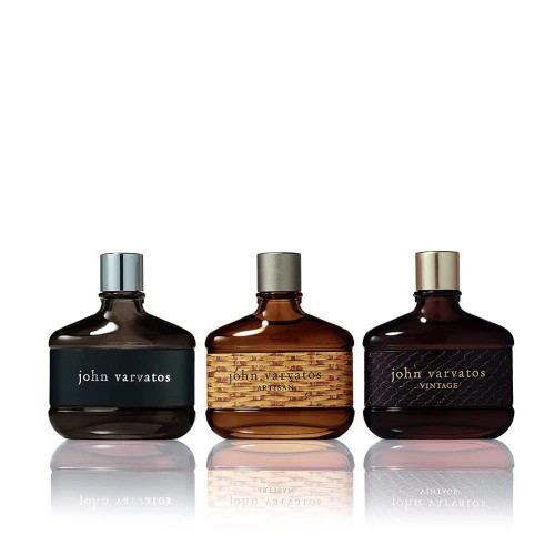 JOHN VARVATOS 3 PCS SET FOR MEN: 0.5 EAU DE TOILETTE SPRAY + ARTISAN 0.5 EAU DE TOILETTE SPRAY + VINTAGE 0.5 EAU DE TOILETTE SPRAY