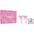VERSACE BRIGHT CRYSTAL 3 PCS SET FOR WOMEN: 1.7 EAU DE TOILETTE SPRAY + 1.7 SHOWER GEL + 1.7 BODY LOTION.