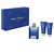 SALVATORE FERRAGAMO ACQUA ESSENZIALE BLU 3 PCS SET FOR MEN: 3.4 EDT SP + 1.7 OZ SHOWER GEL + 1.7 OZ AFTER SHAVE BALM