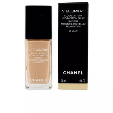 Chanel Vitalumiere Radiant Moisture Rich Fluid Foundation - #20