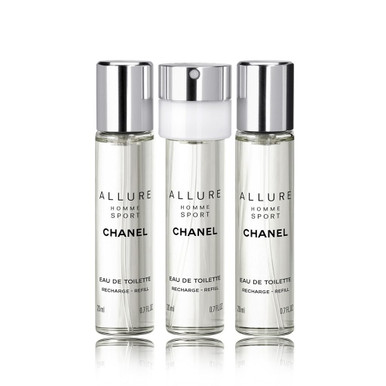 Chanel Allure Homme Sport Eau De Toilette Travel Spray (With Two