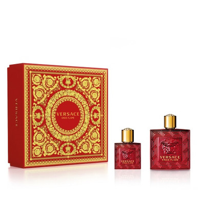 VERSACE Eros & Eros Flame 30mLセット Amazon.com : Versace Eros Flame for Men - 2 Pc Gift Set 3.4