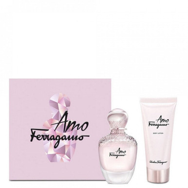 SALVATORE FERRAGAMO AMO FERRAGAMO 2 PCS SET FOR WOMEN: 1.7 EAU DE