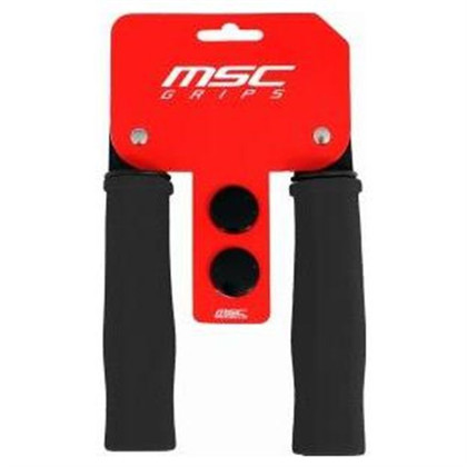 Poignées en mousse noire MSC Ultralight 125 mm avec bouchons