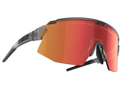 Lunettes Bliz Breeze Transparent Dark Grey/Brown avec Rouge Multi