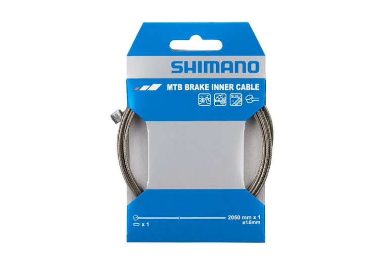 Câble de frein Shimano SUS Inox 1,6 x 2050 mm / VTT