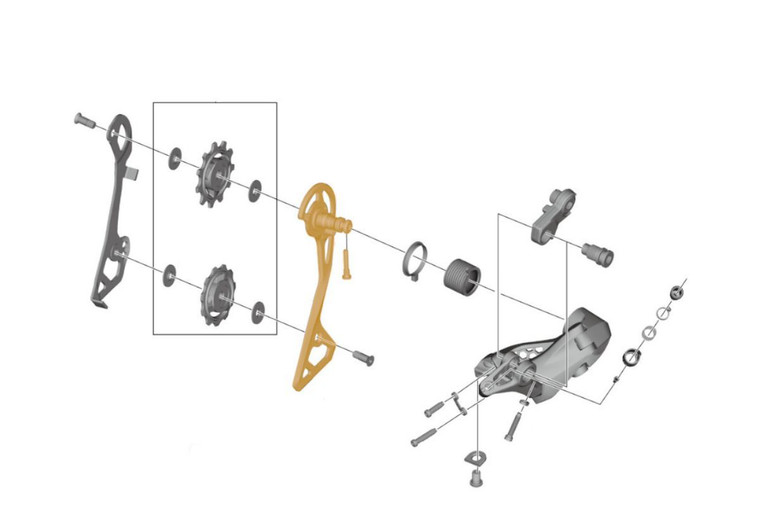 Support de poulie extérieur Shimano GS RD-R8000