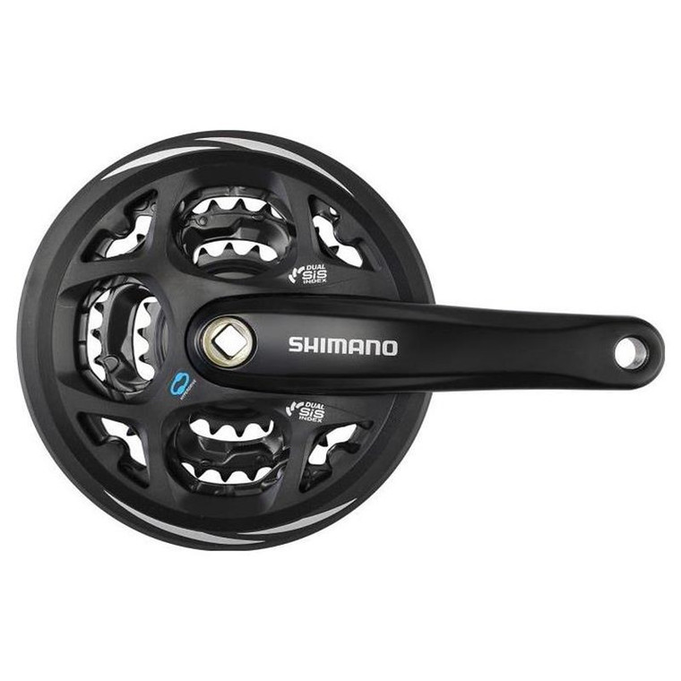 Pédalier Shimano Altus 8V 175 mm Noir Carré