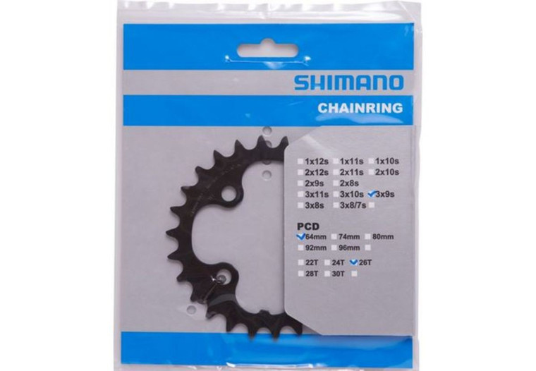 Plateau Shimano Deore 26D pour FC-M610/FC-T6010/FC-T611