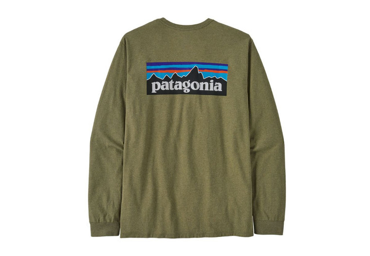 T-shirt Patagonia Ms L/S P-6 Logo Responsibili-Tee