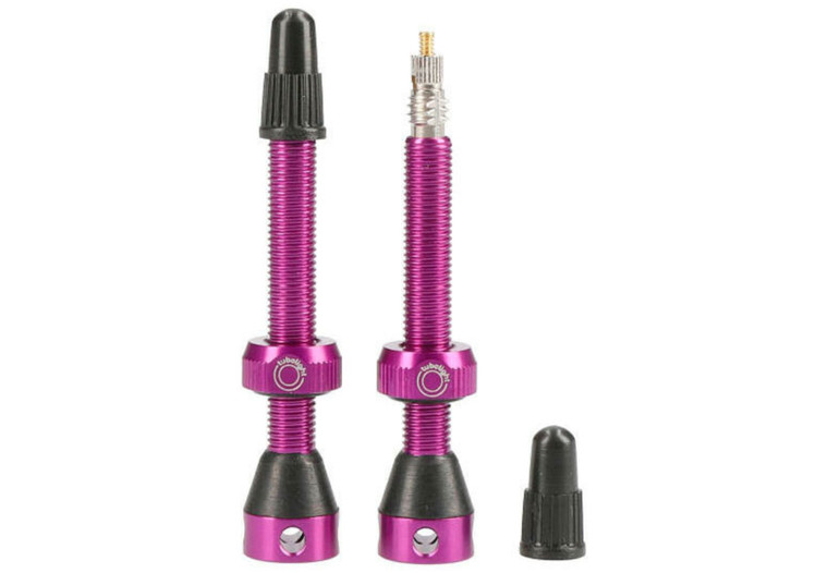 Valvole Tubolight Tubeless Alu. Fori laterali da 50 mm (coppia)