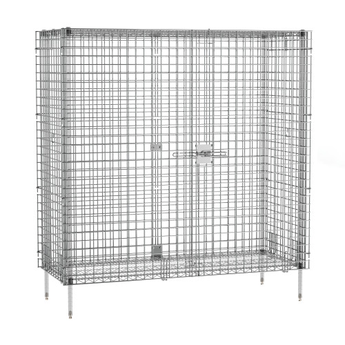 Olympic JSEC56-CTN Security Cage Enclosure Kit for 24" x 60" Shelving, Chromate (Shelves and Posts Not Included)