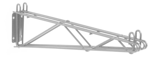 Olympic J2WD24G Direct Wall Mount, Double Support, Gray-Guard Epoxy, 24"