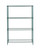 Olympic JEZ1848K-4-SR 4-Shelf Wire Shelving Convenience Pack, Green-Guard Epoxy 18" x 48" x 74"