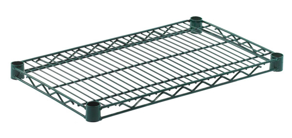 Olympic J1424K Wire Shelf, Green-Guard Epoxy, 14" x 24"