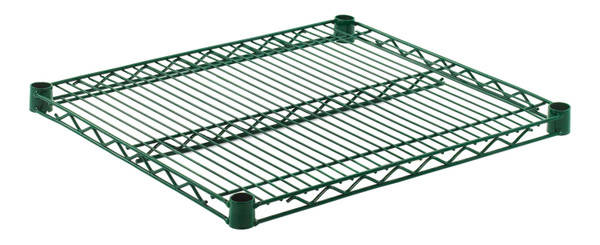 Olympic J2124K Wire Shelf, Green-Guard Epoxy, 21" x 24"